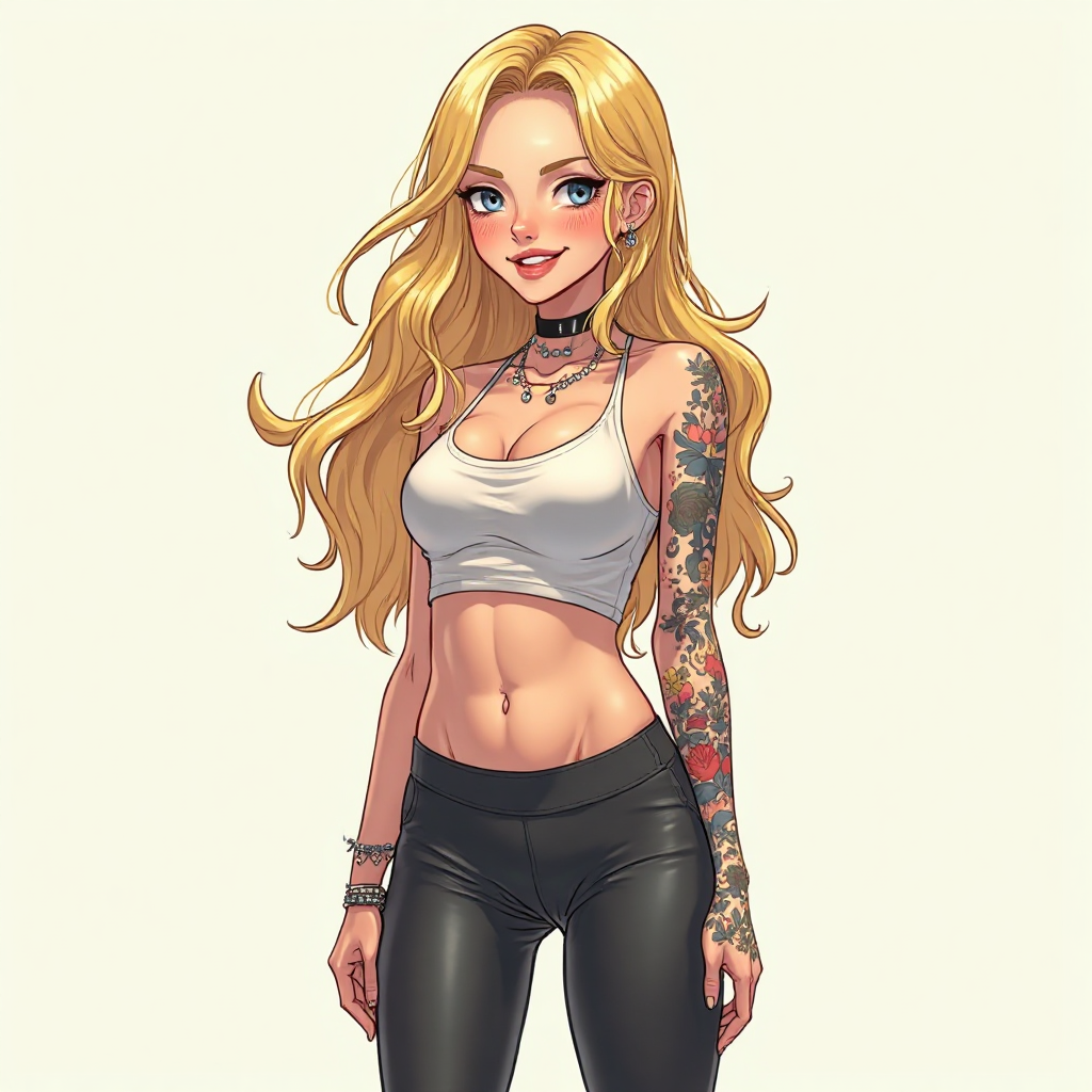 Anime Blonde Girl