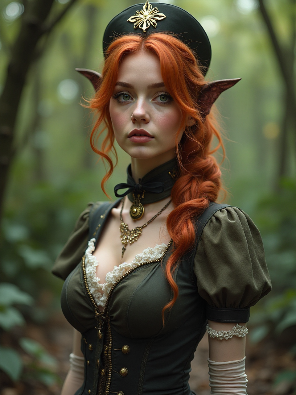 Steampunk Forest Woman