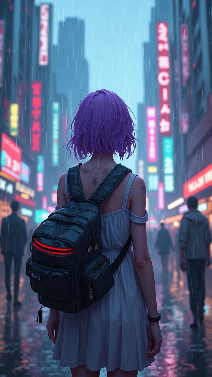 Purple Haired Girl