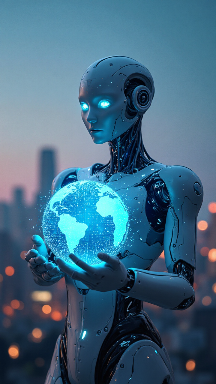 Futuristic Robot Poster