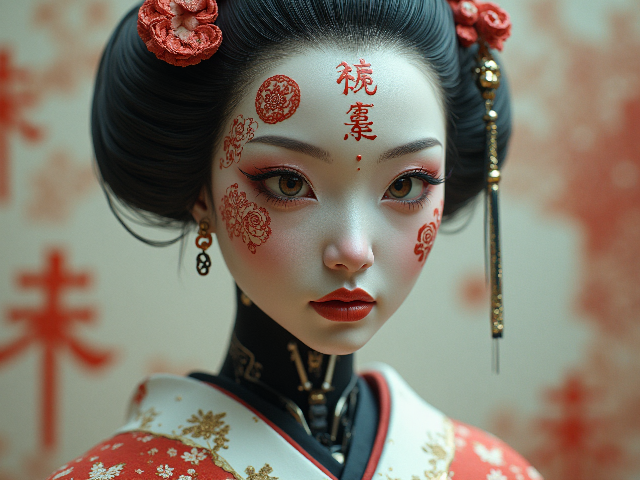 Robotic Geisha Art