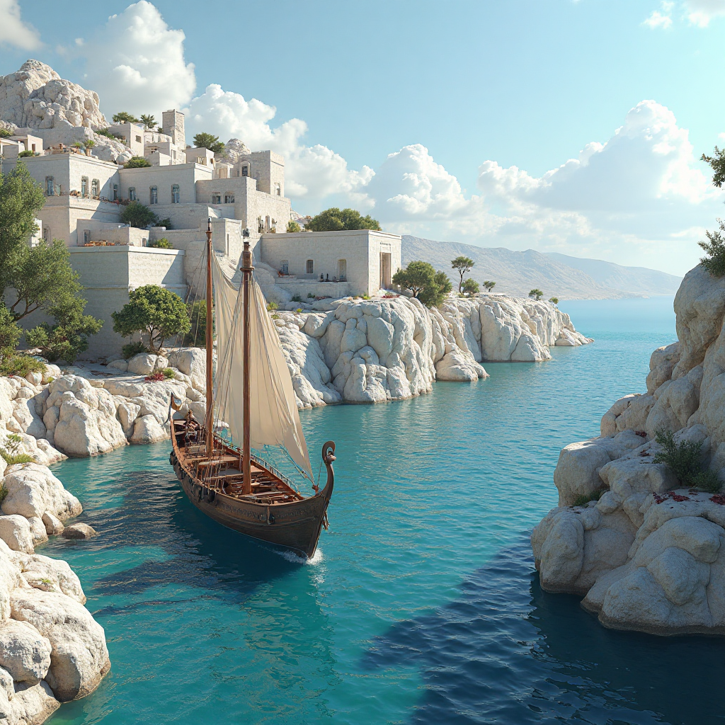 Santorini Landscape Creation