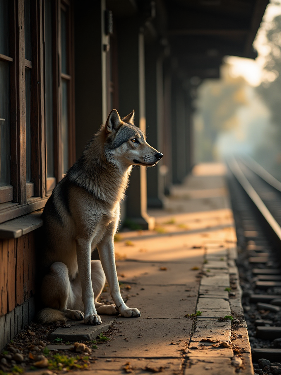 Wolf at Station