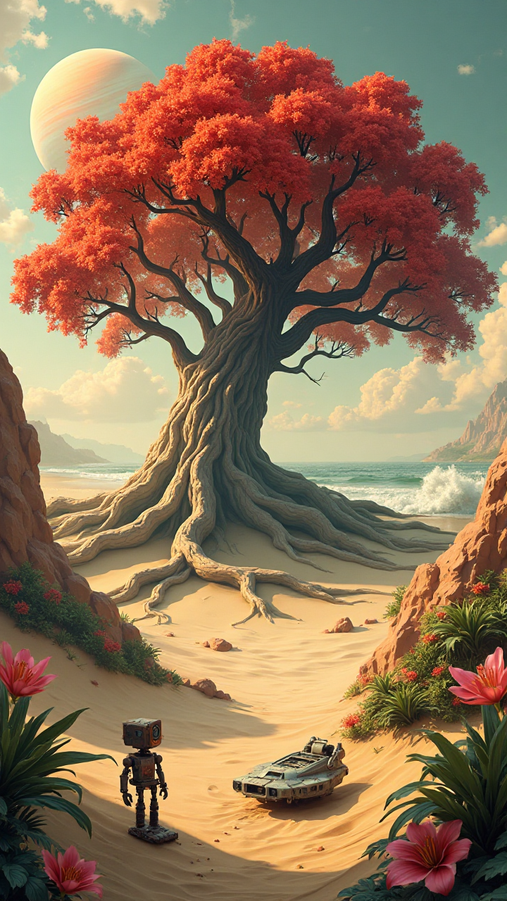 Mystical Desert Scene