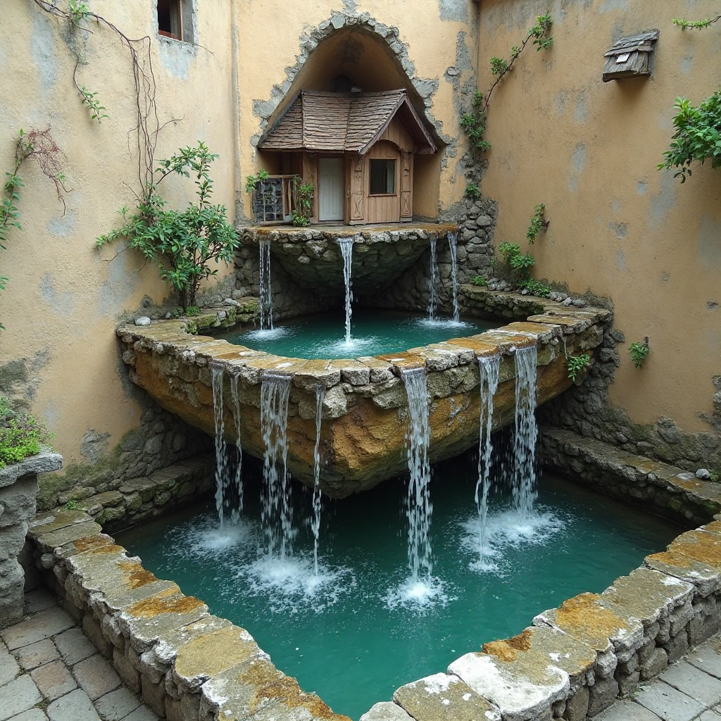 Fountain and Mill