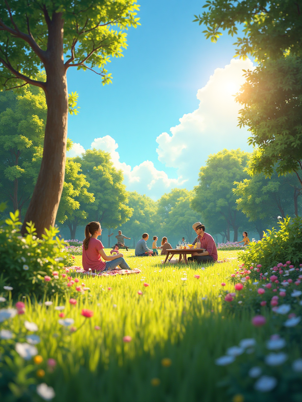 Serene Park Atmosphere