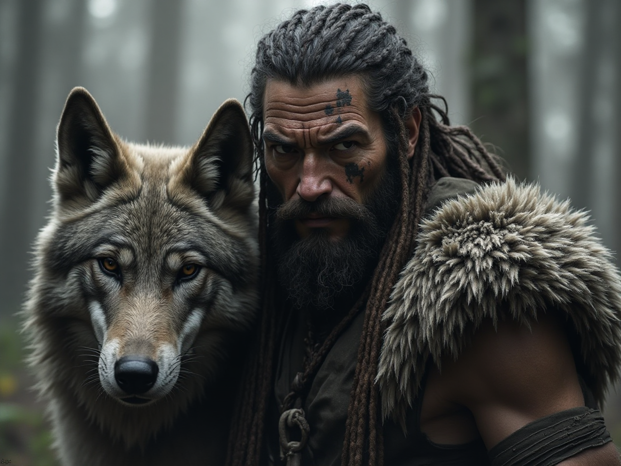 Warrior and Wolf