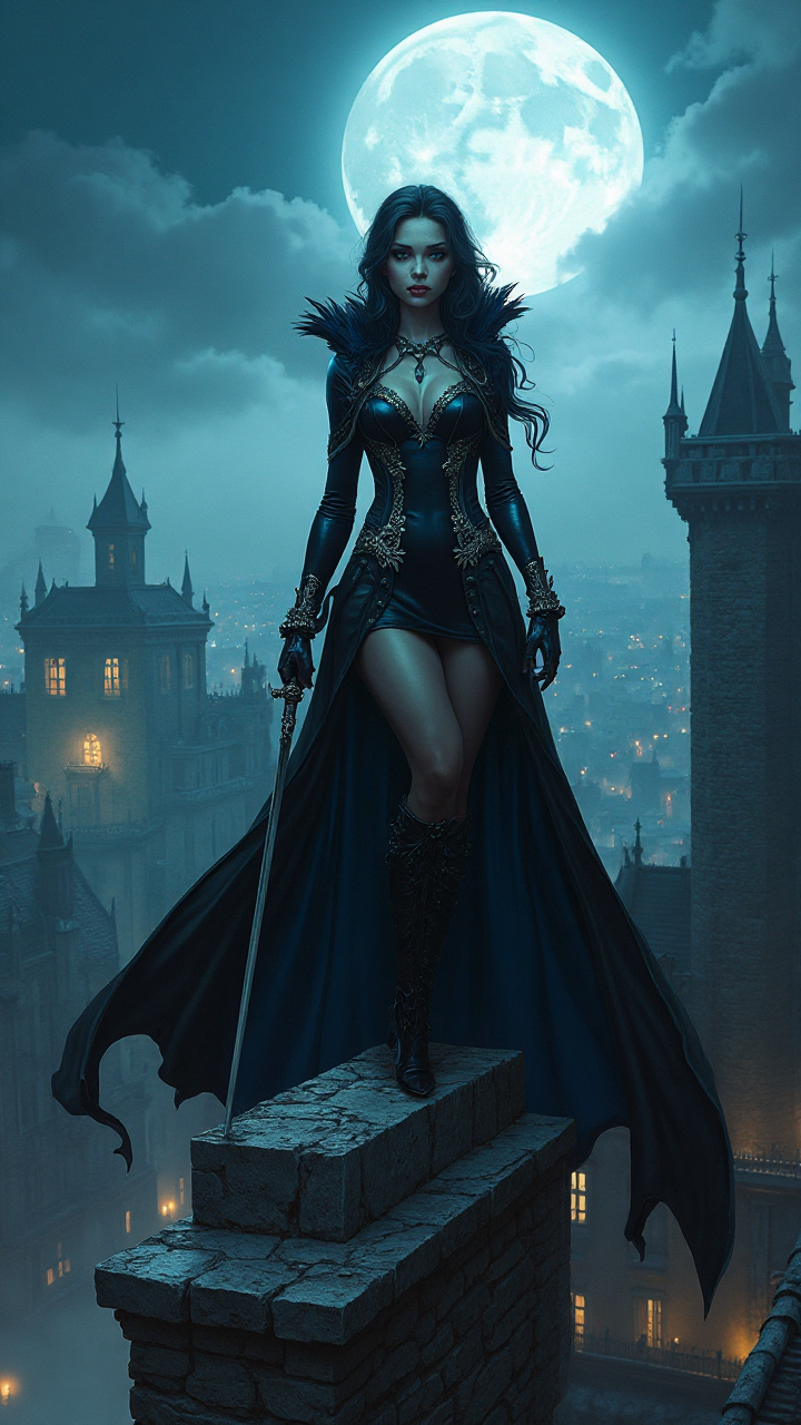 Vampire Rooftop Scene
