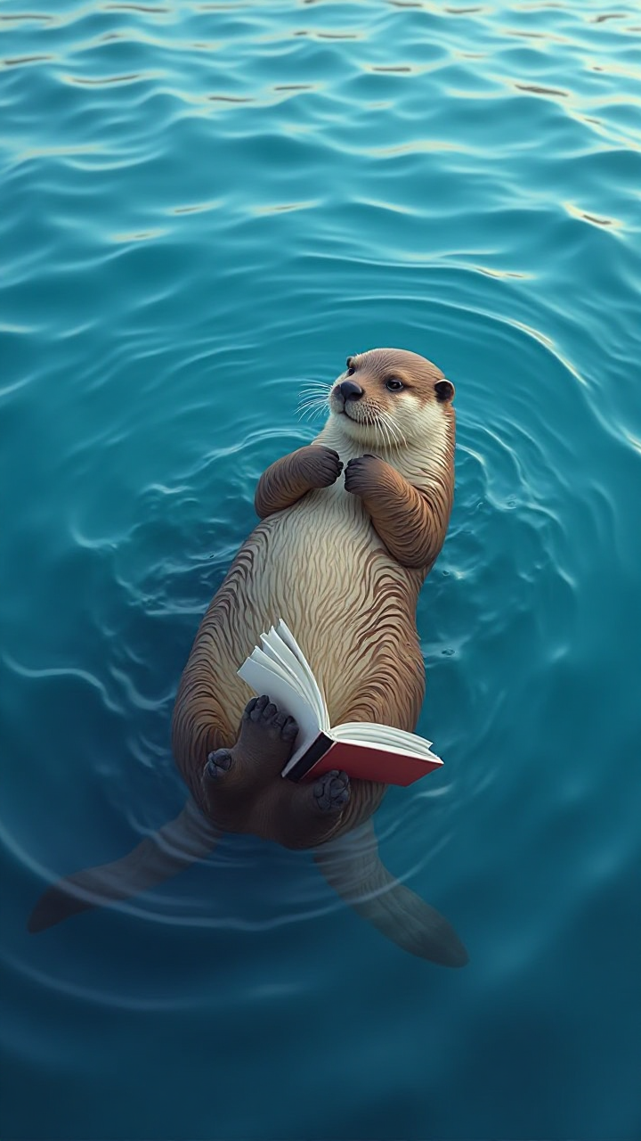 Otter Reading