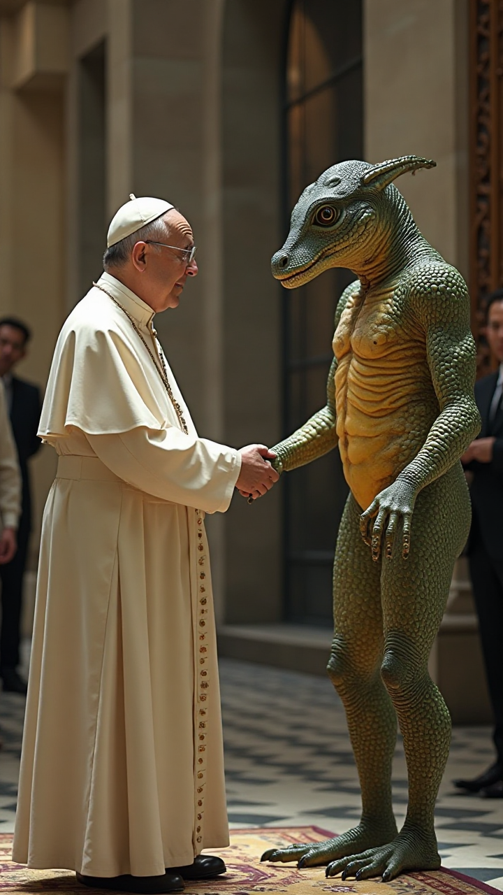 Pope and Reptilian