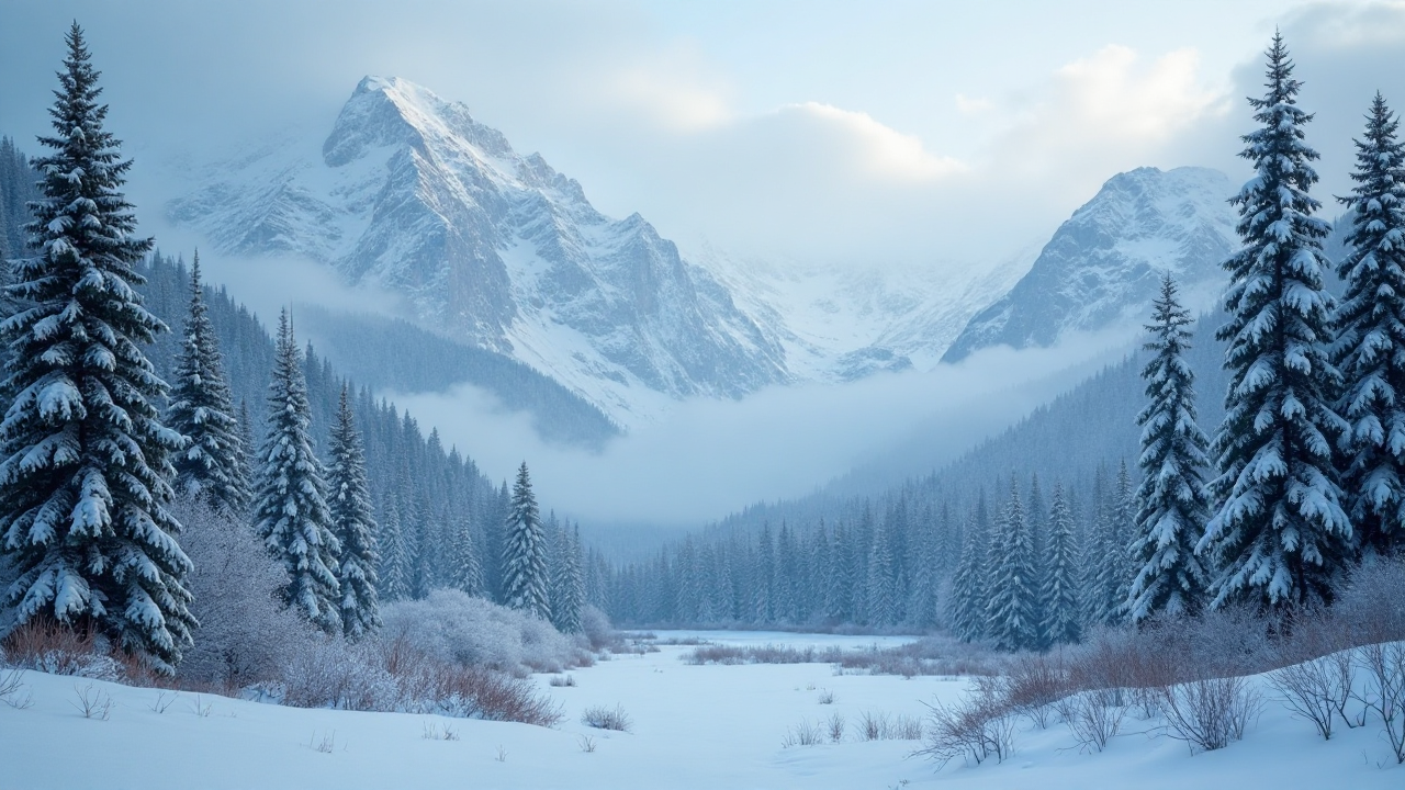 Mountain Snowfall