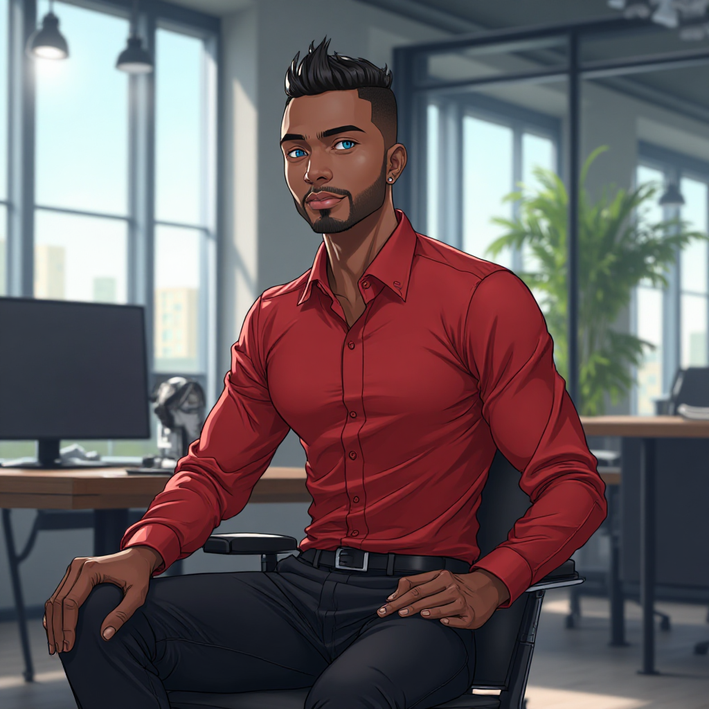 Elijah's Stylish Office