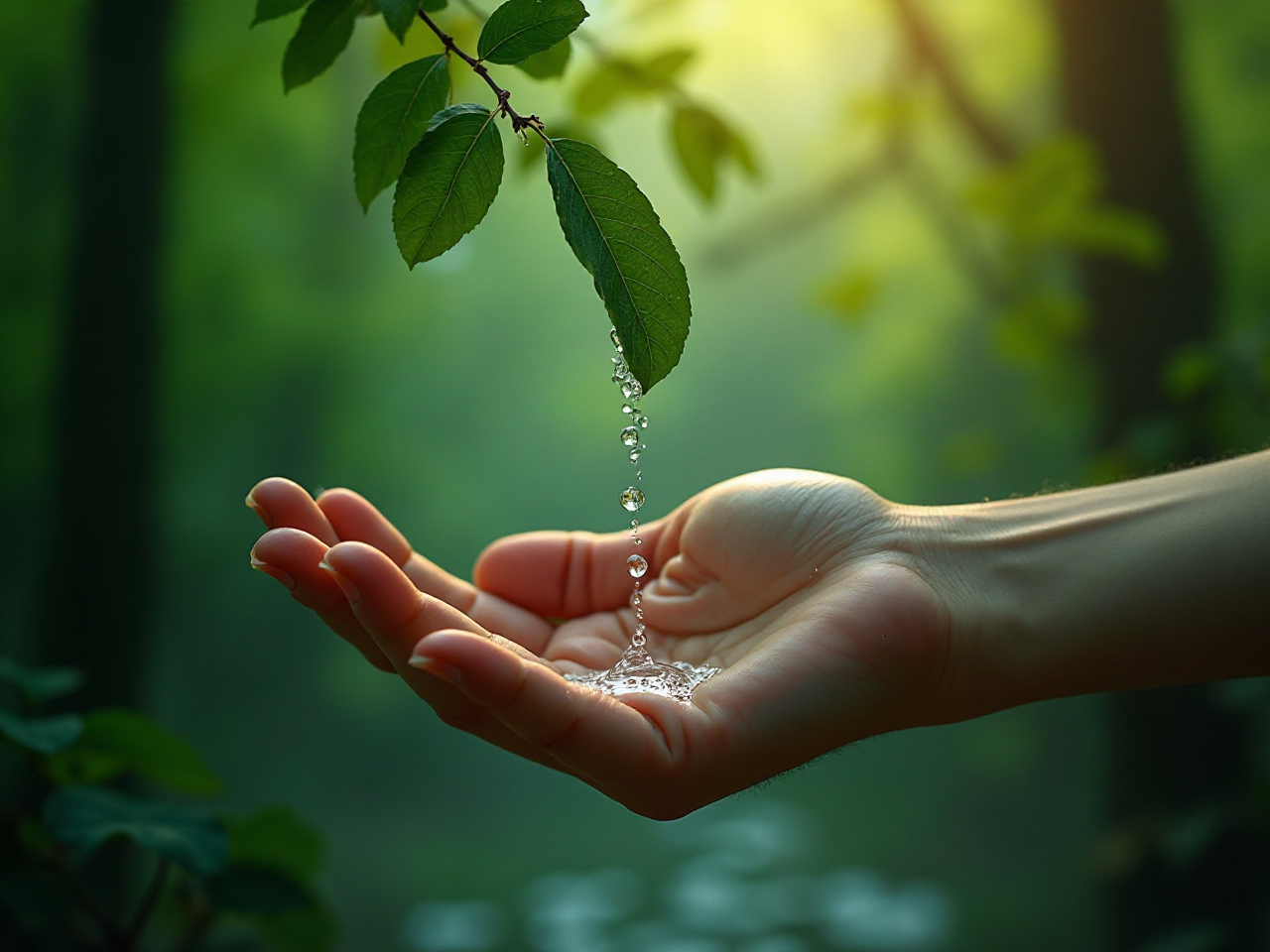 Nature's Serene Waterfall