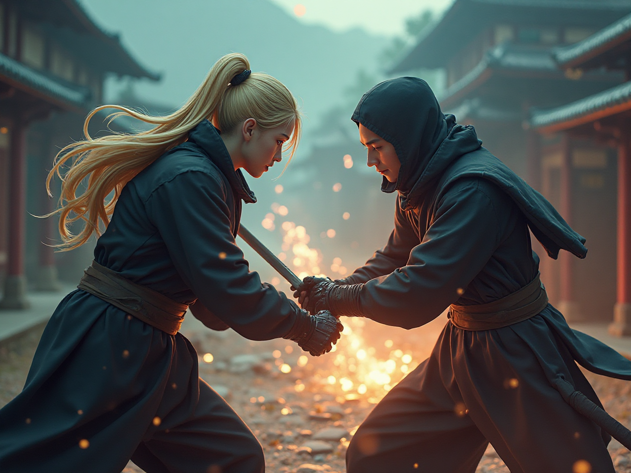 Video di combattimento ninja 