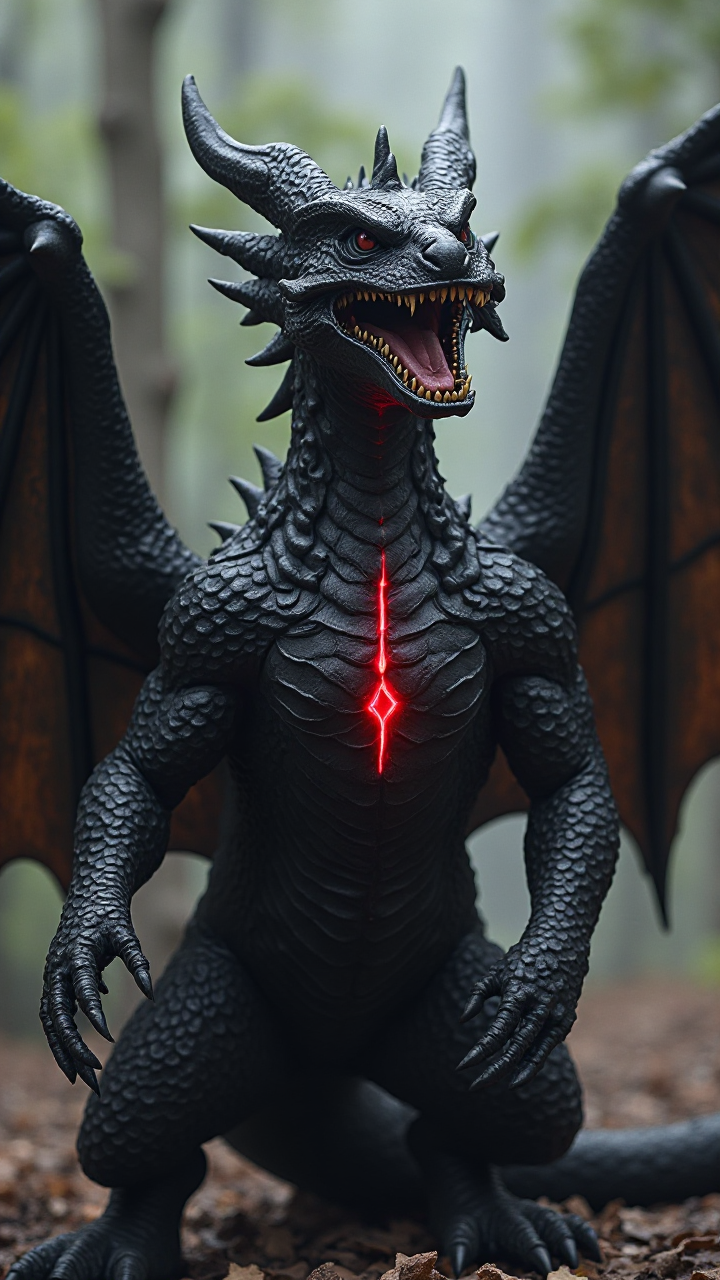 Fearsome Winged Dragon