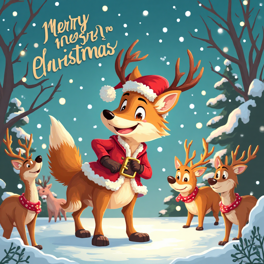 Christmas Coyote