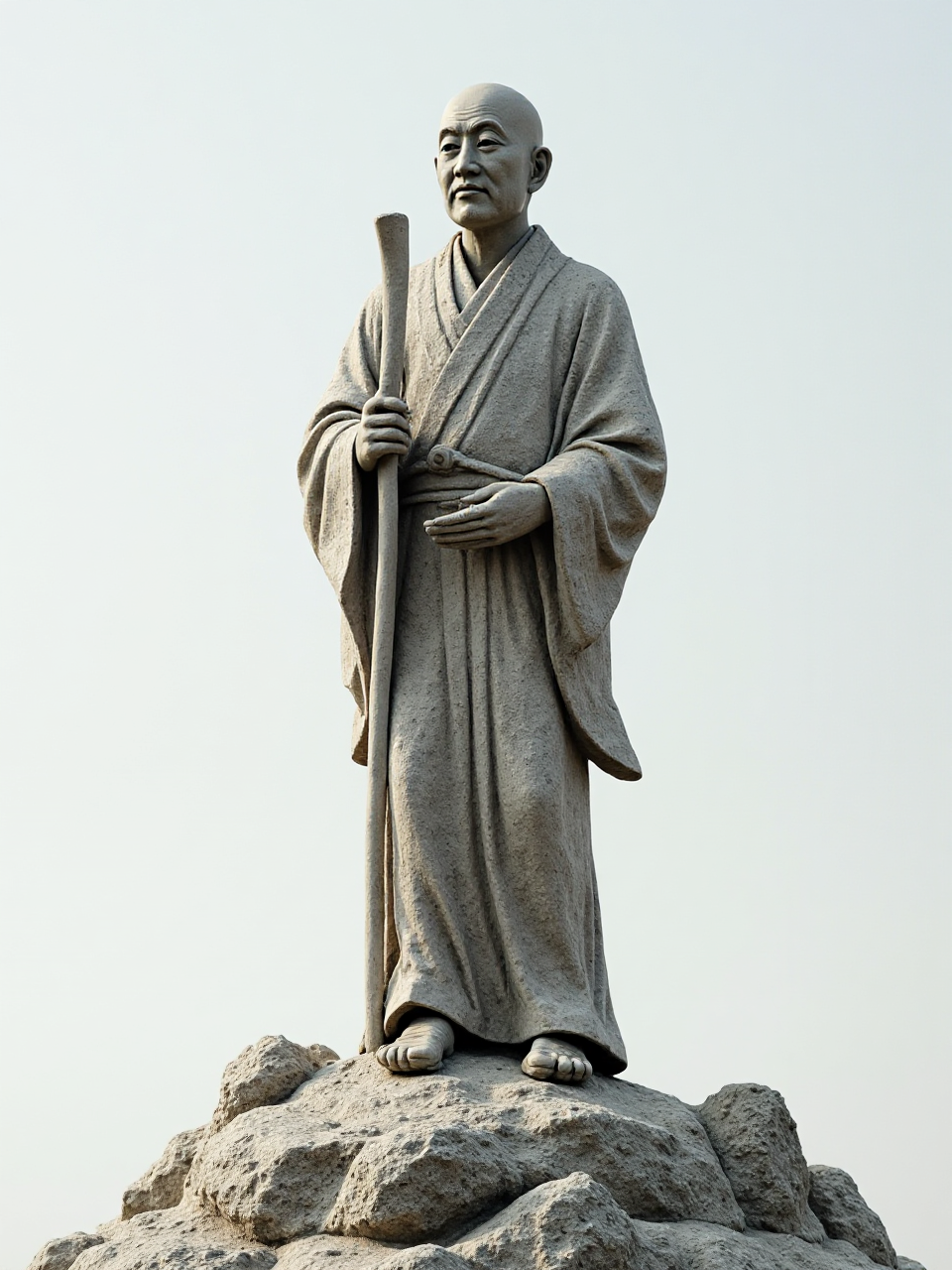 Bald Japanese Statue