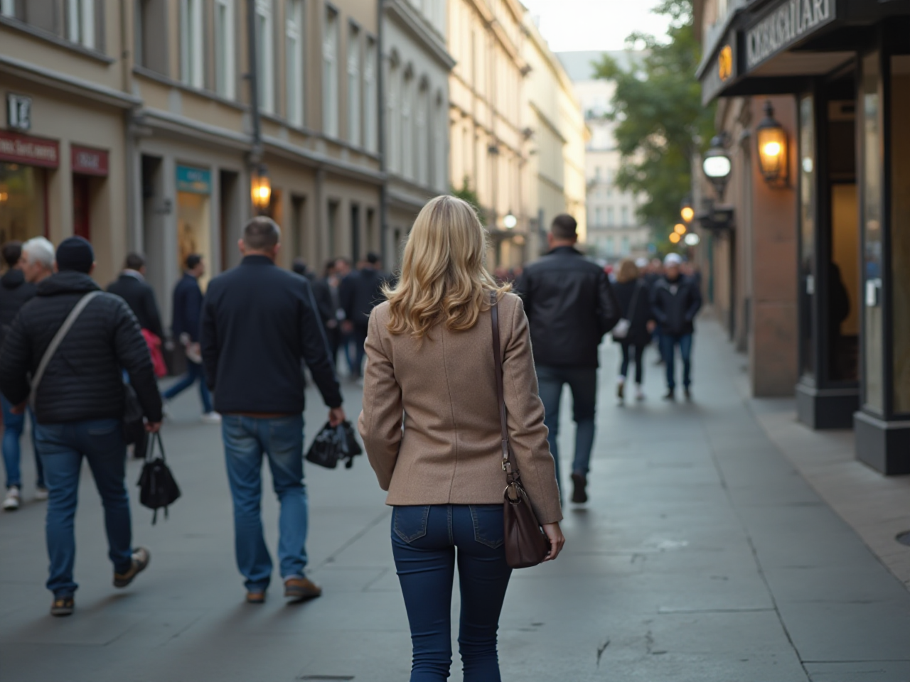 Busy Sidewalk