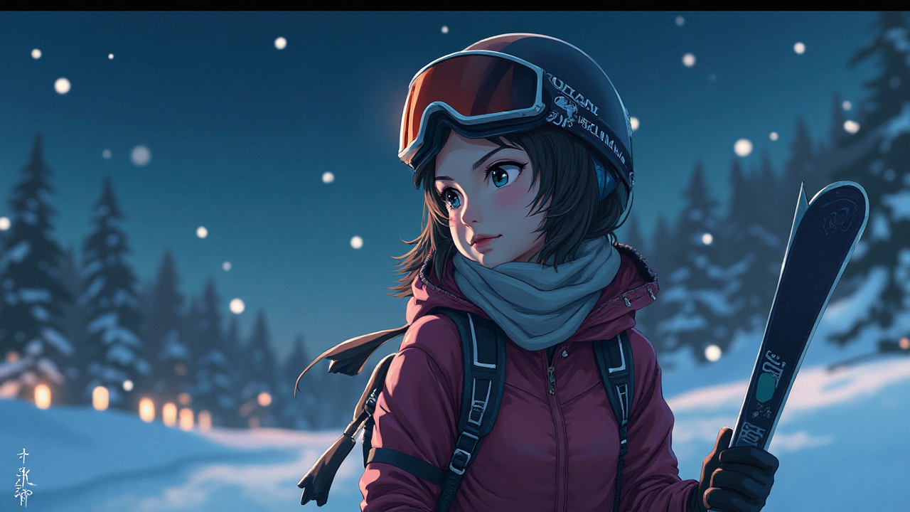 Anime Skiwear Portrait
