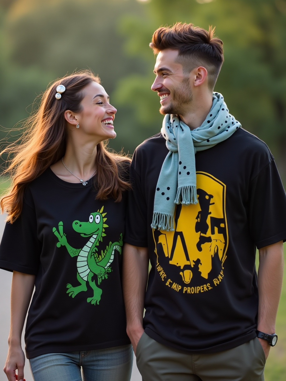 Couple's Evening Stroll