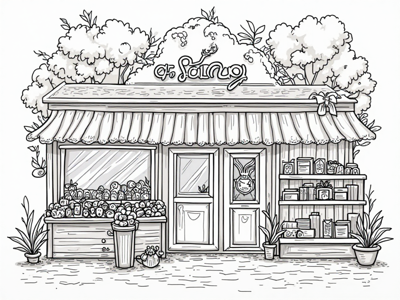 Little Shop Coloring