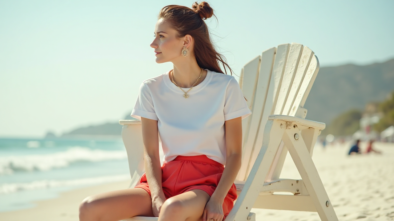 Lifeguard Beach Scene