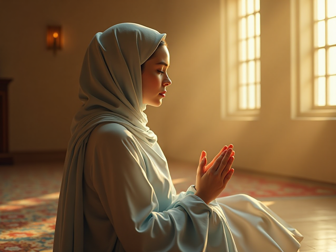 Glamorous Blonde Prayer