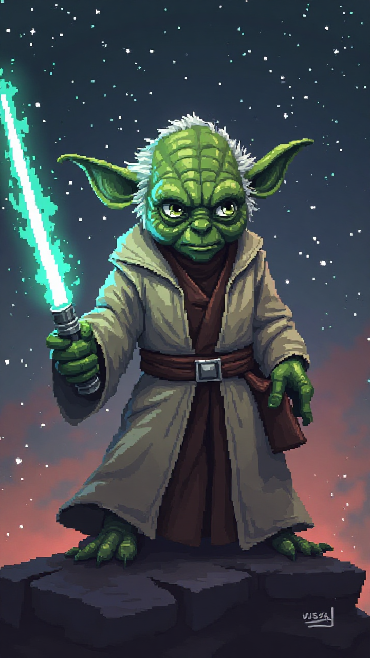 Yoda Saber Art