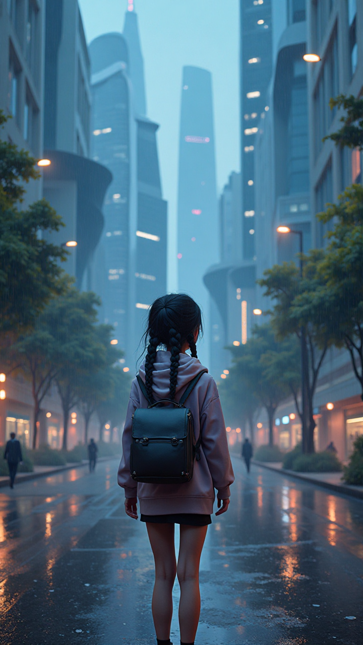 Futuristic City Scene