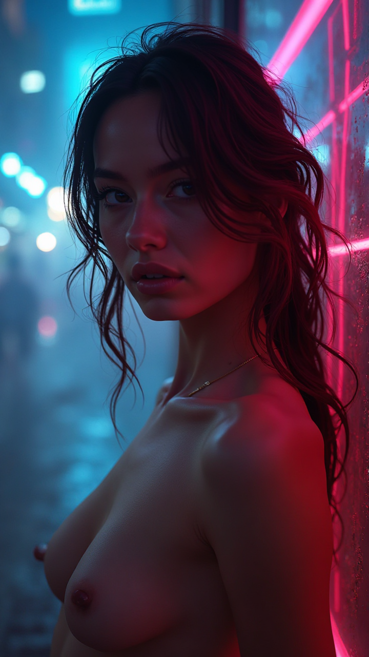 Neon Fog Portrait