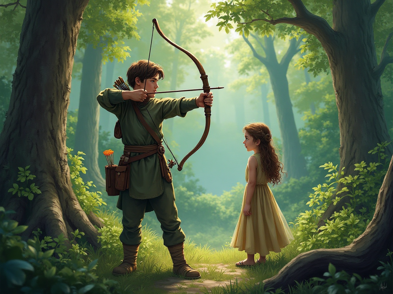 Archer and Girl