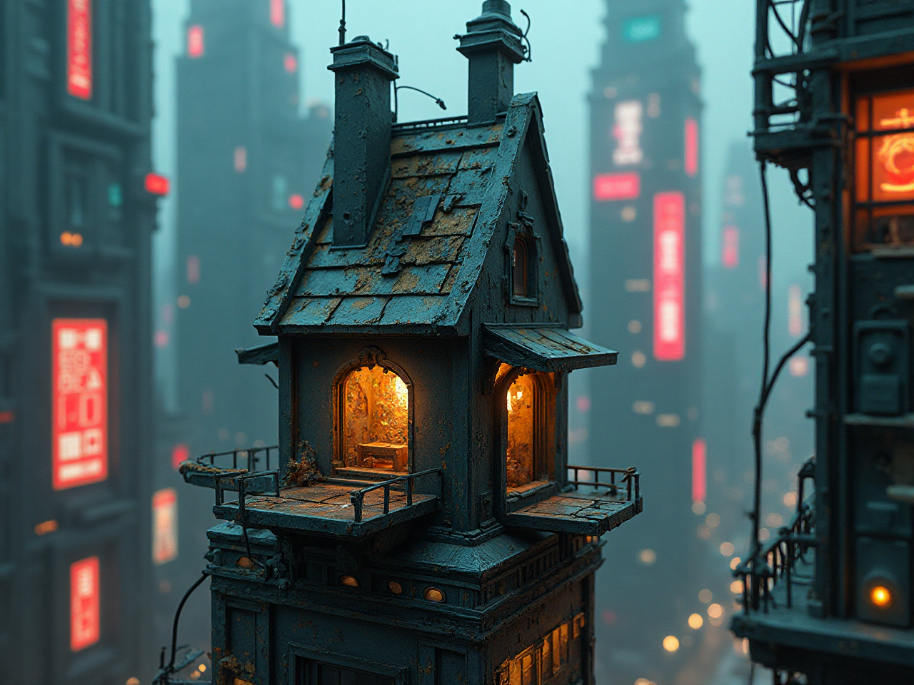 Cyberpunk Birdhouse