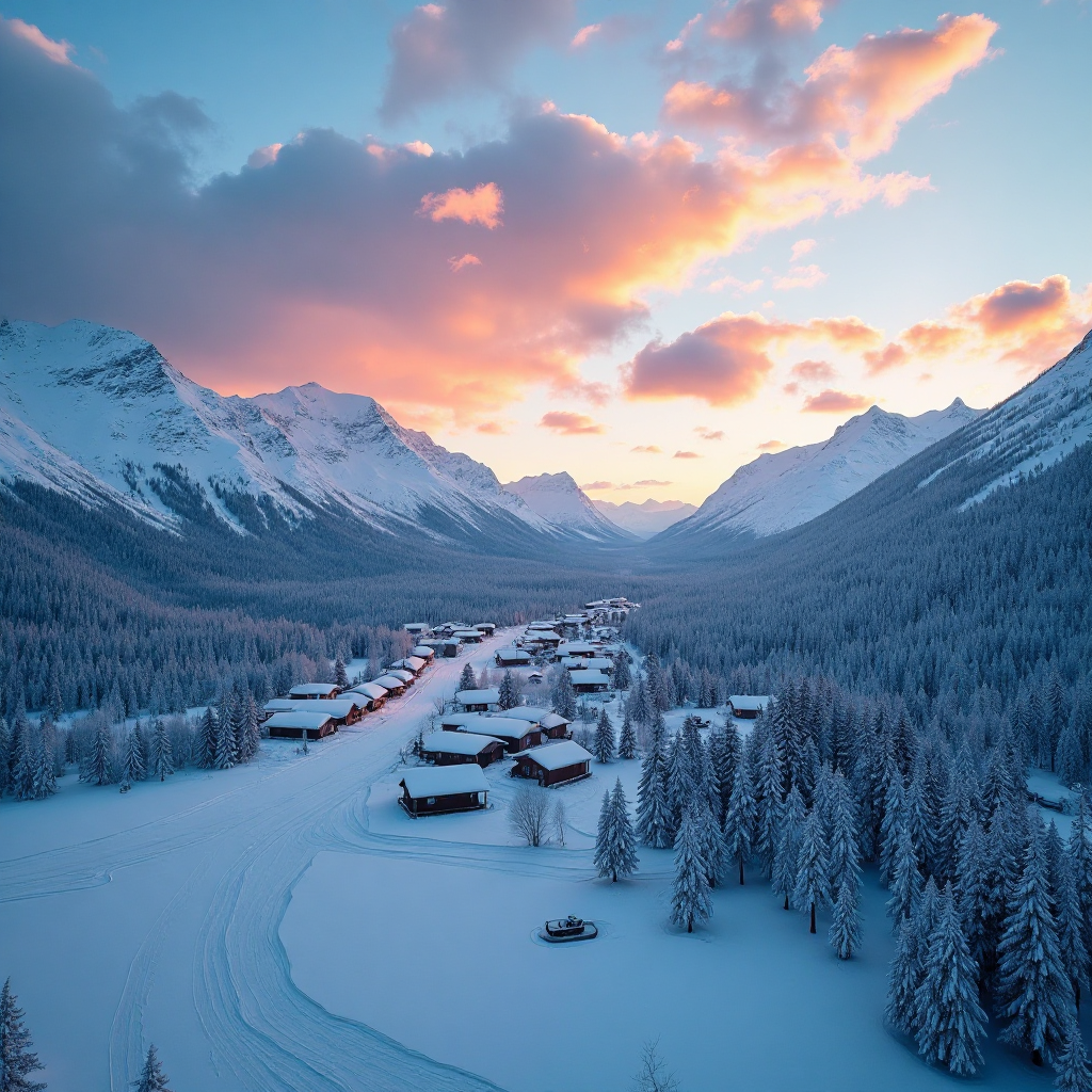 Alaska Snowy Scene