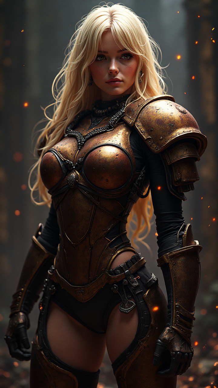 Blonde Armored Marine