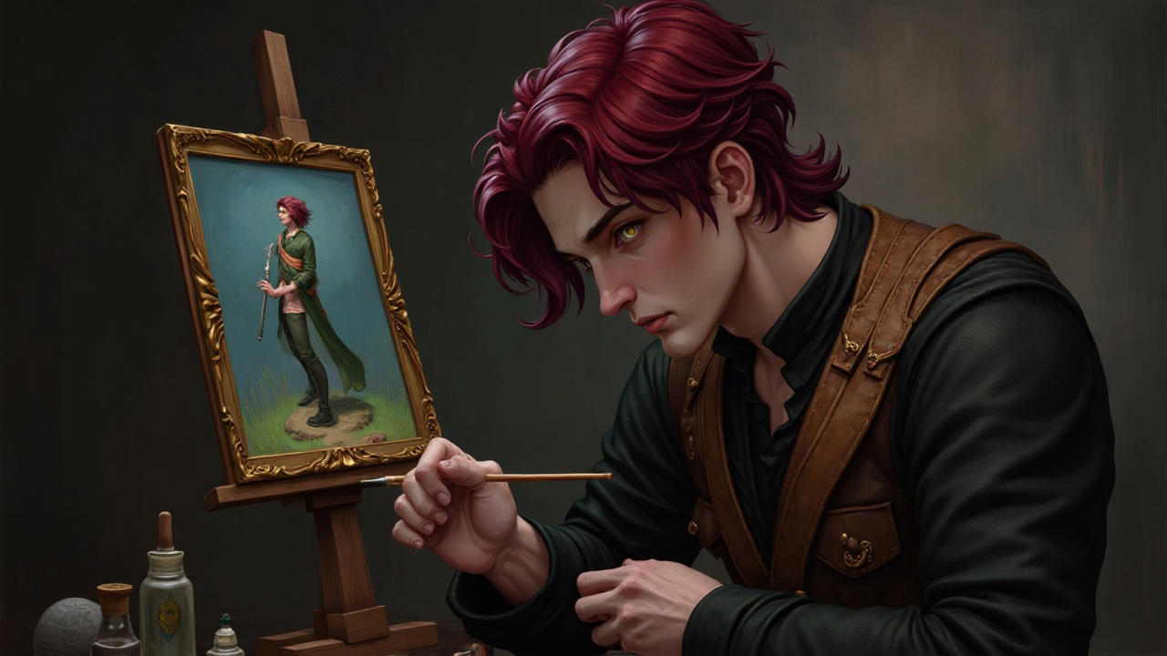 Dark Red Artist