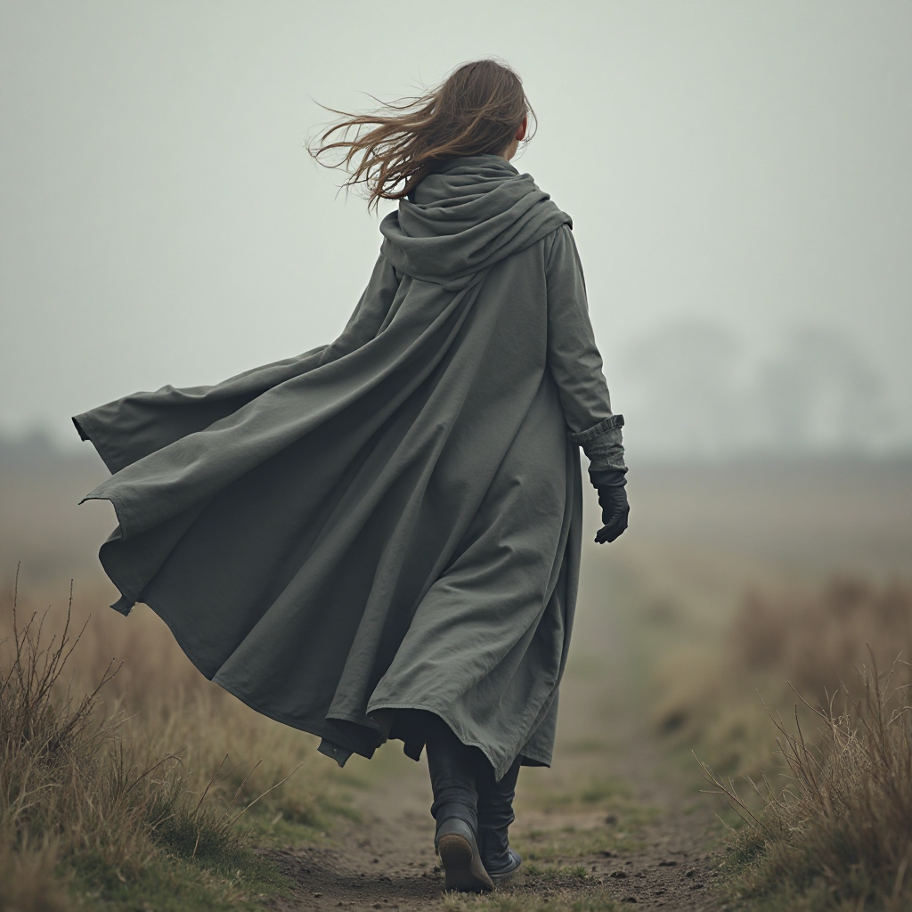 Mysterious Cloaked Woman