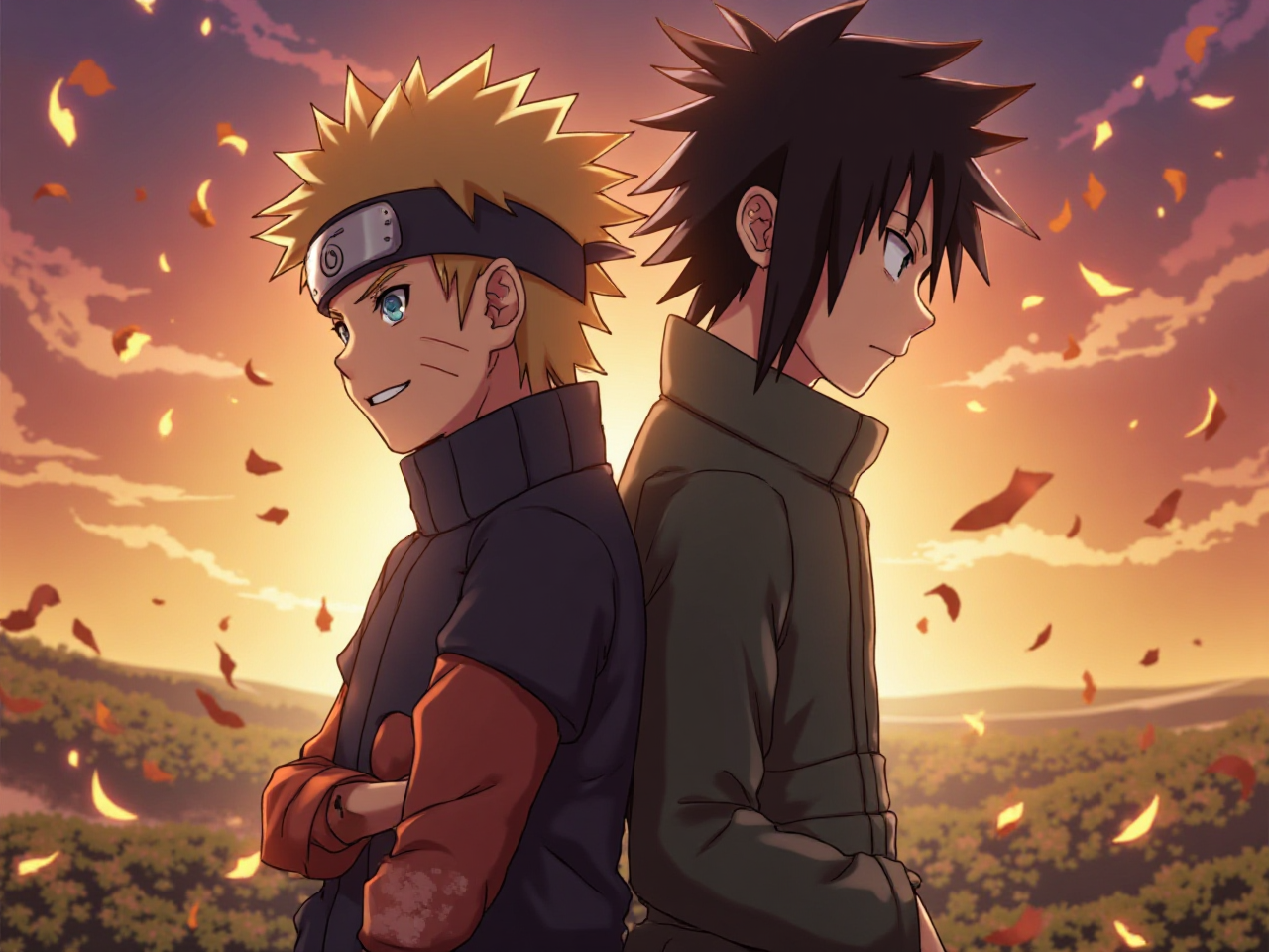 Naruto and Sasuke