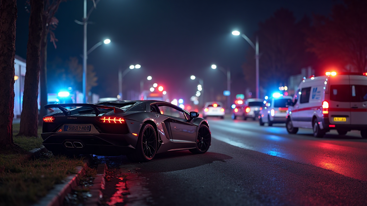 Lamborghini Crash Incident