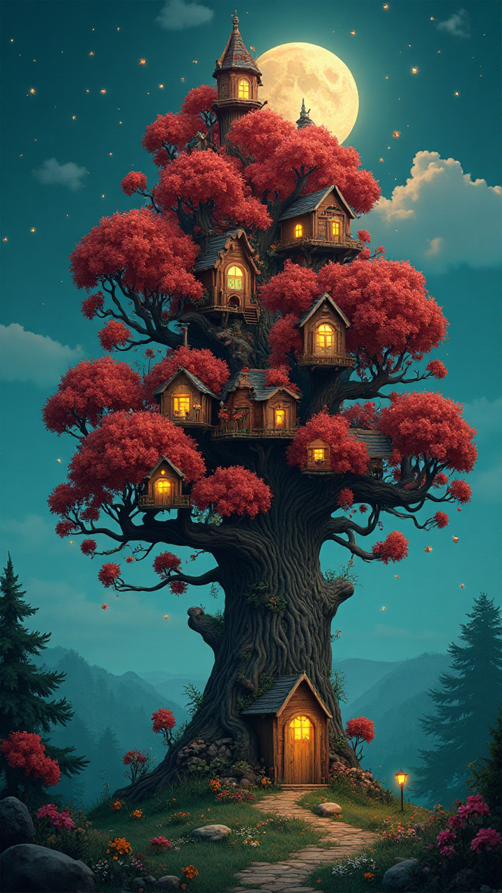 Imaginary Tree Village