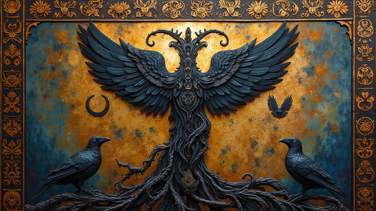 Yggdrasil Raven Art