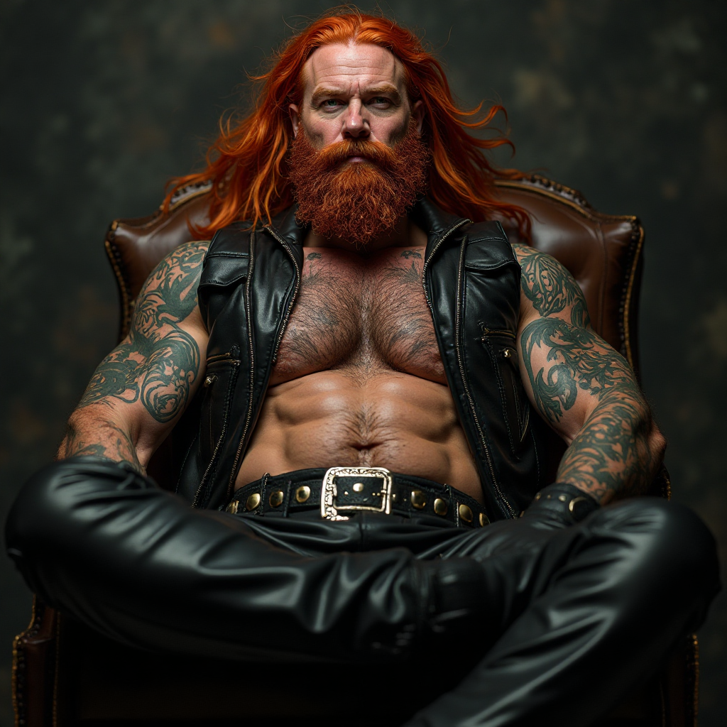 Red Haired Biker