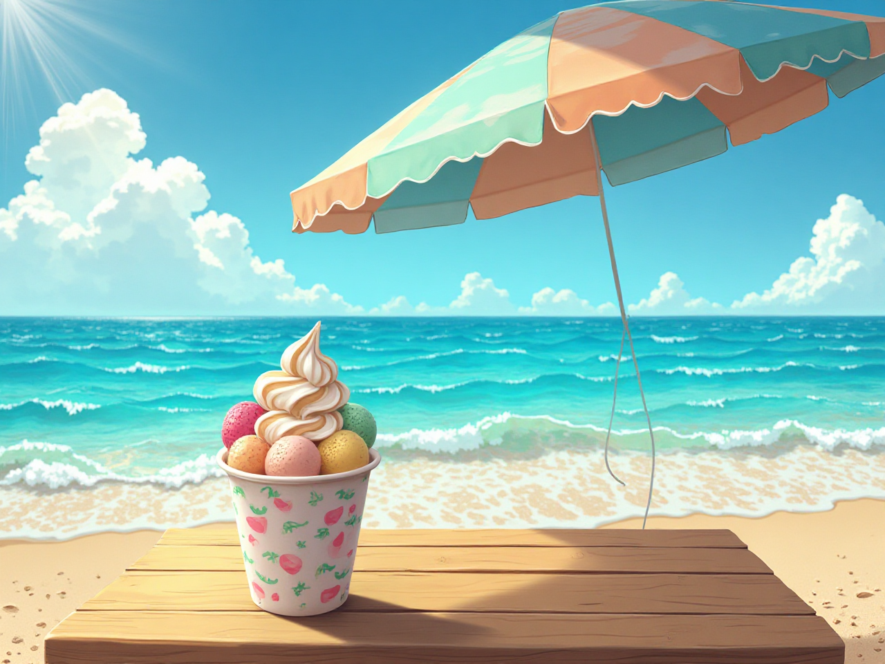 Beach Scene Artwork