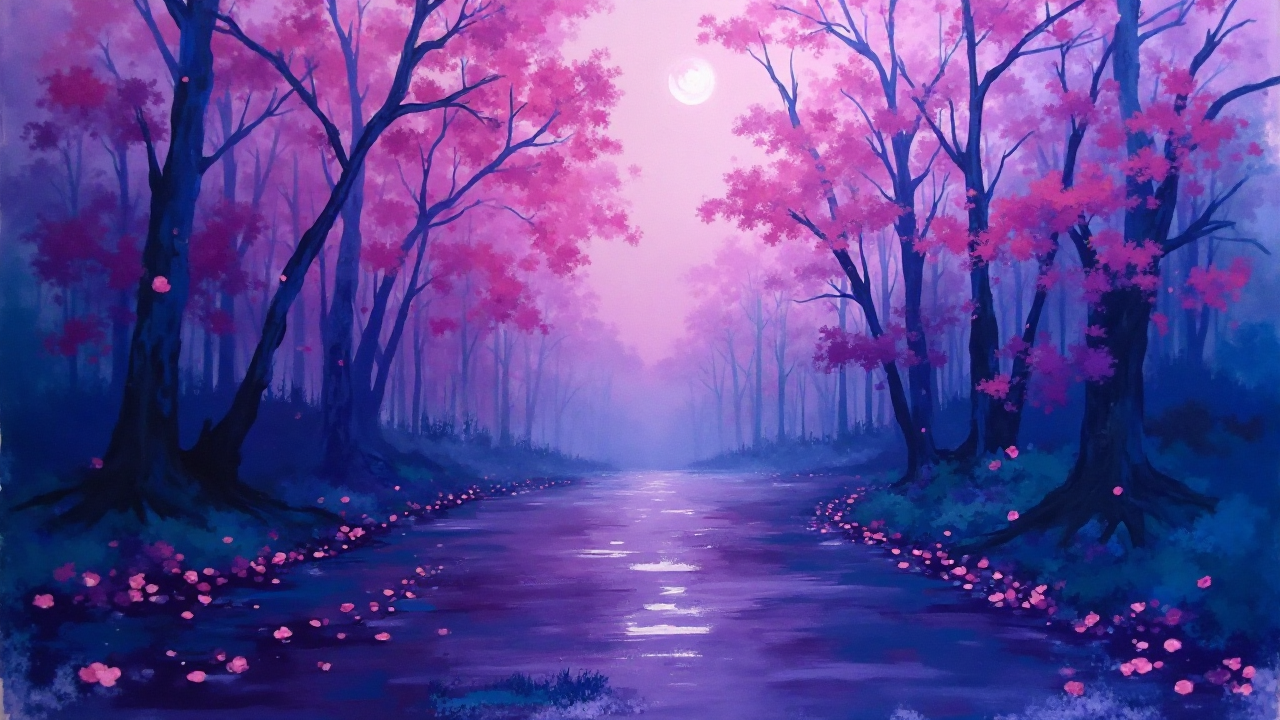 Vibrant Purple Expression