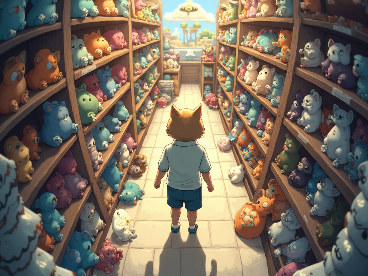 Colorful Cat Adventure