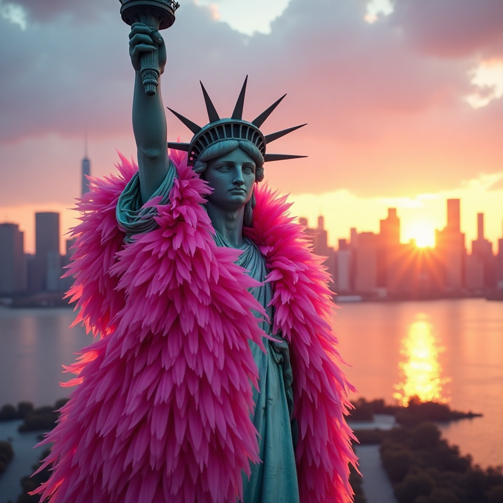 Liberty in Sunset