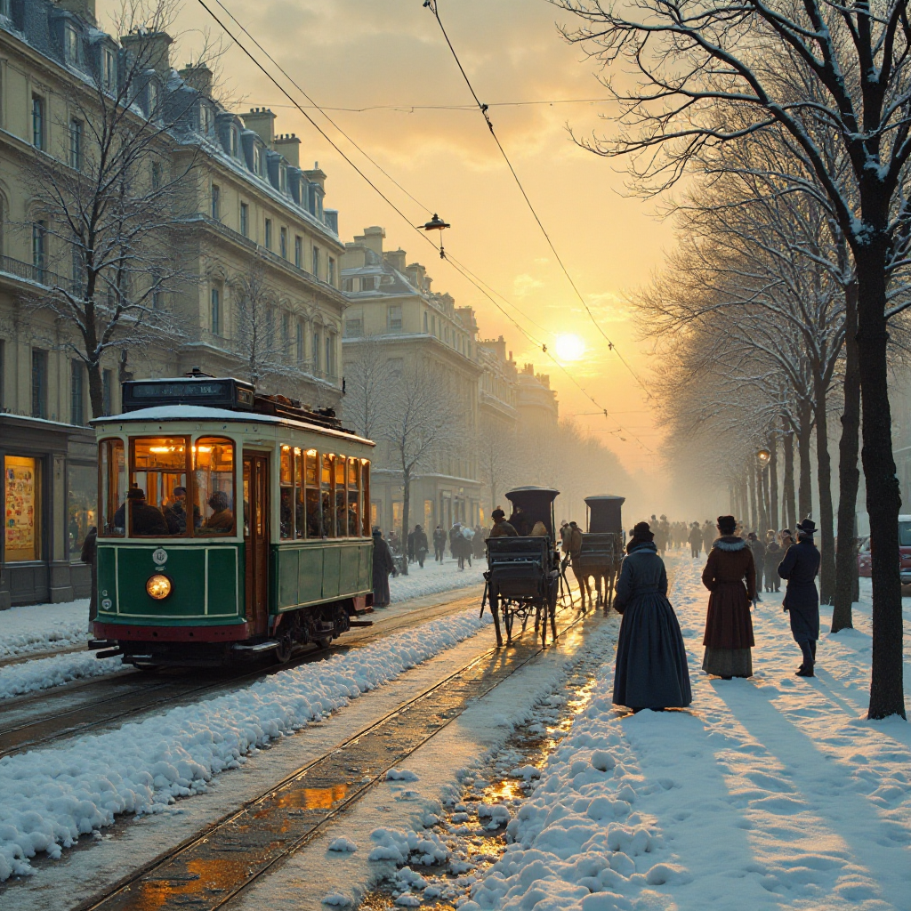 Vintage Winter Scene