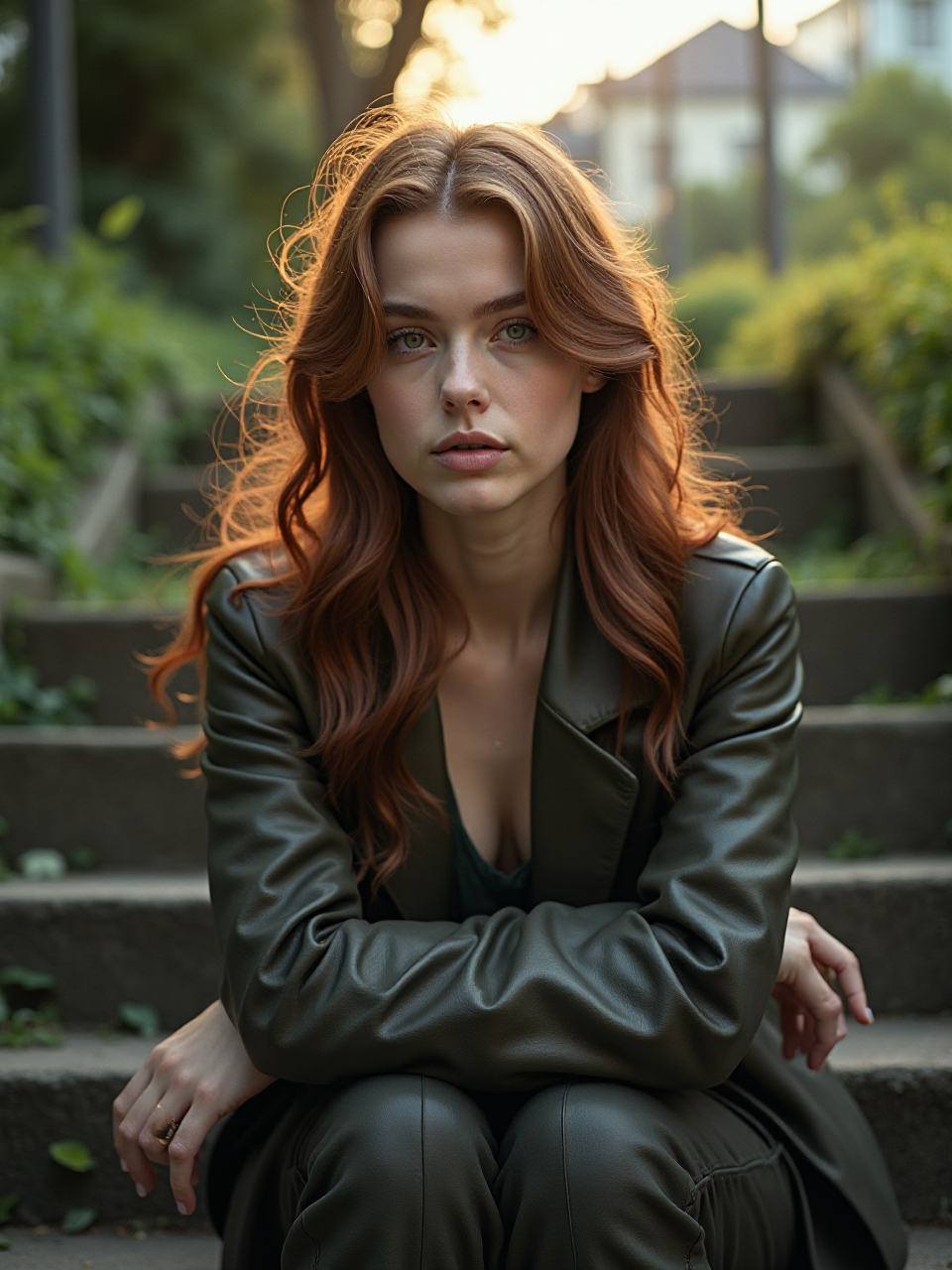 Contemplative Young Woman