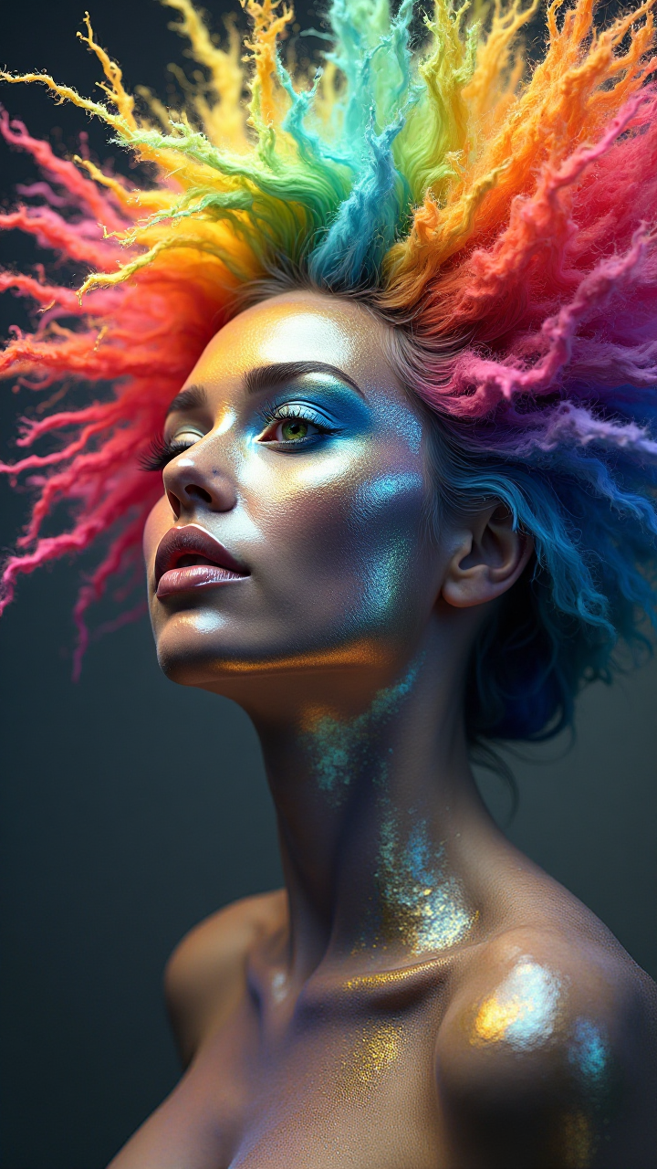Rainbow Skin Art