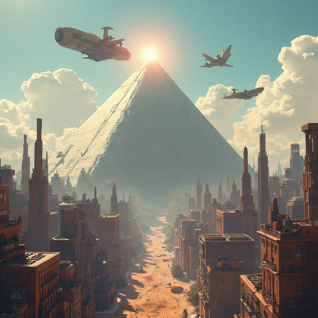 Futuristic City Art