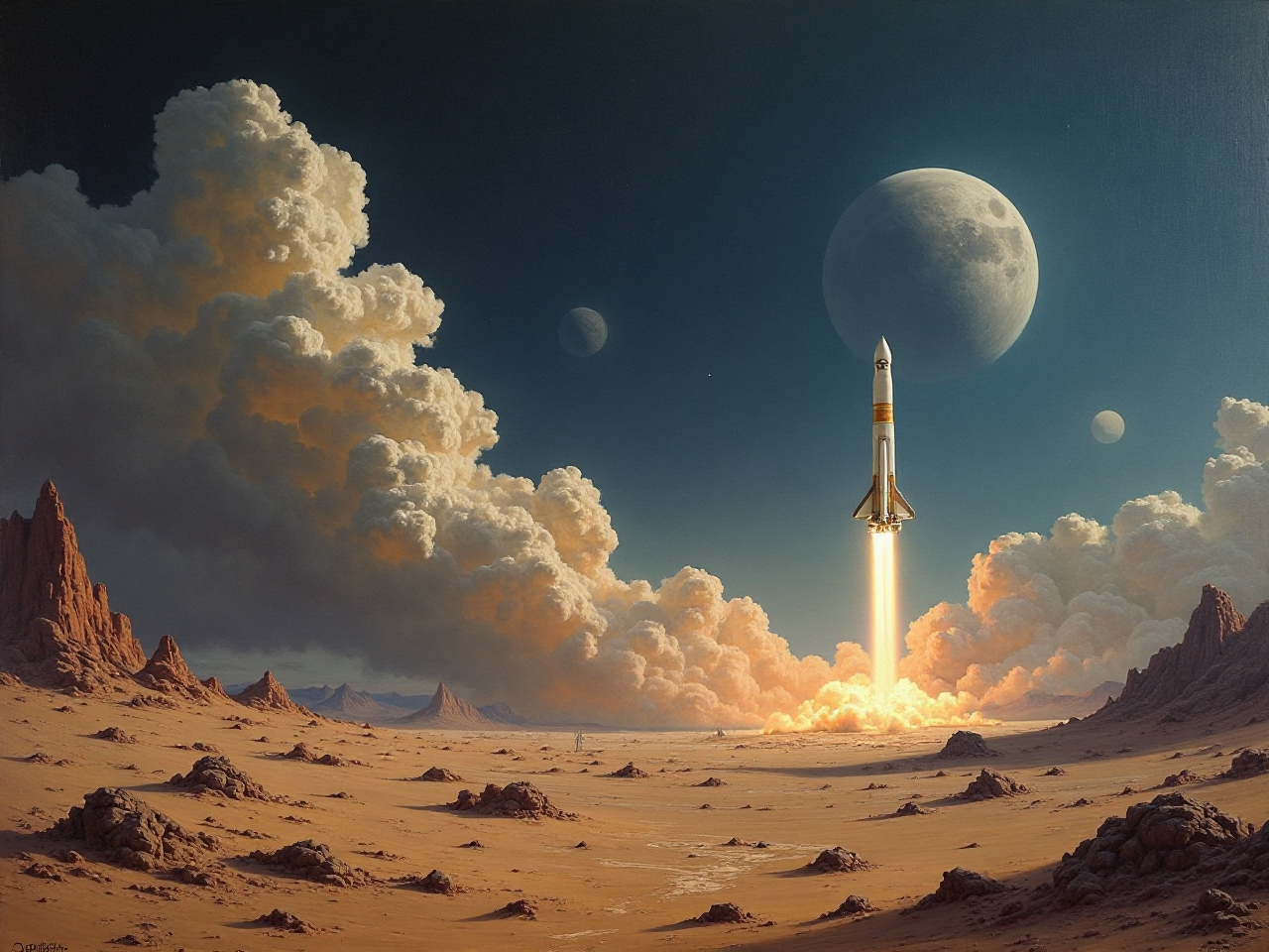 Lunar Landing Art